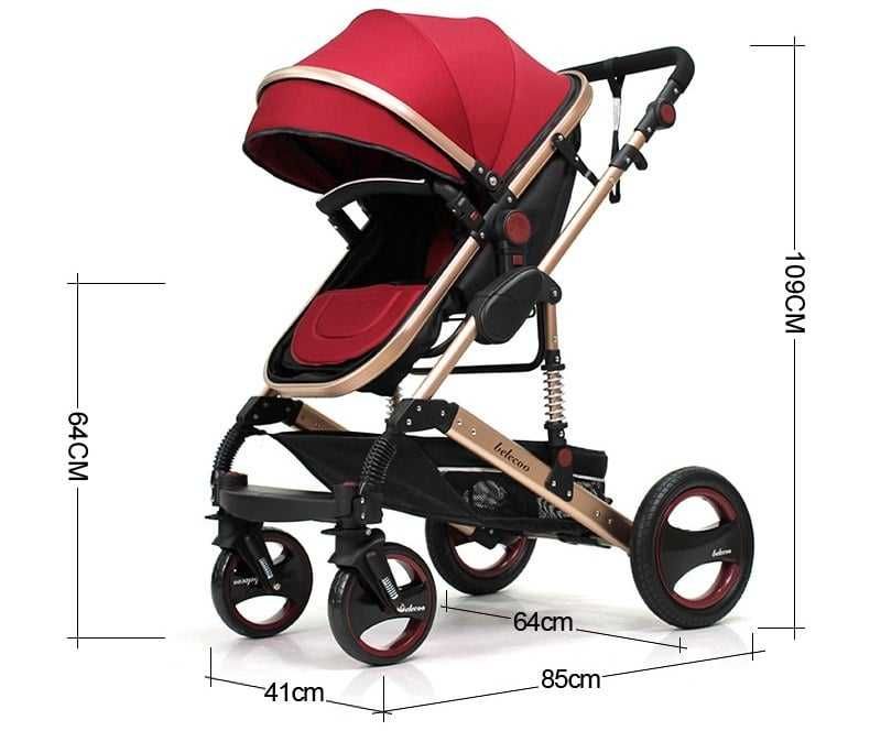 Универсальная детская коляска с большой сумкой Ining Baby Q3 pro