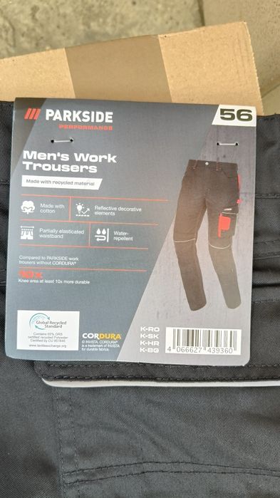Pantaloni lucru Parkside Performance mărimea 56-XXL