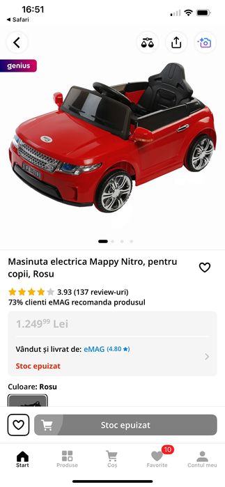 Masinuta electrica Mappy Nitro