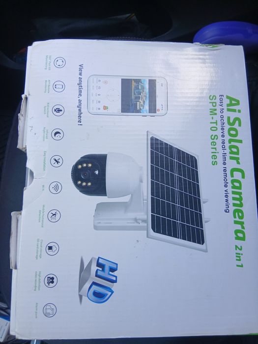 Camera de supraveghere cu panou solar,rotativa,,noua,, suport card/sim