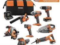 Ridgid 18v USA 8 piece
