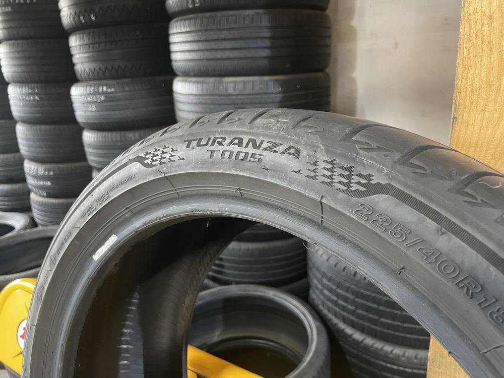 2бр. Bridgestone Turanza T005 225/40/18, 6.5мм, ДОТ 2021