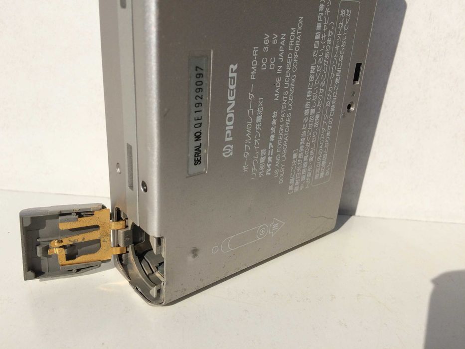 Minidisc Pioneer Recorder portabil walkman MD corp metal Japonia