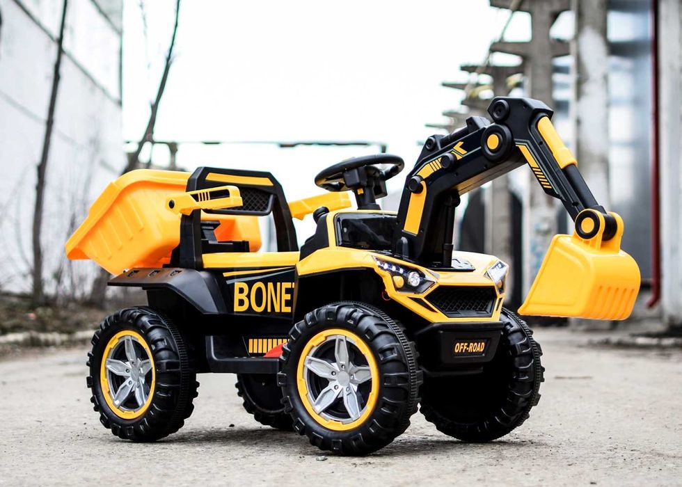 Tractoras cu brat si cupa electrica, Bonet 2x 30W 12V #Yellow