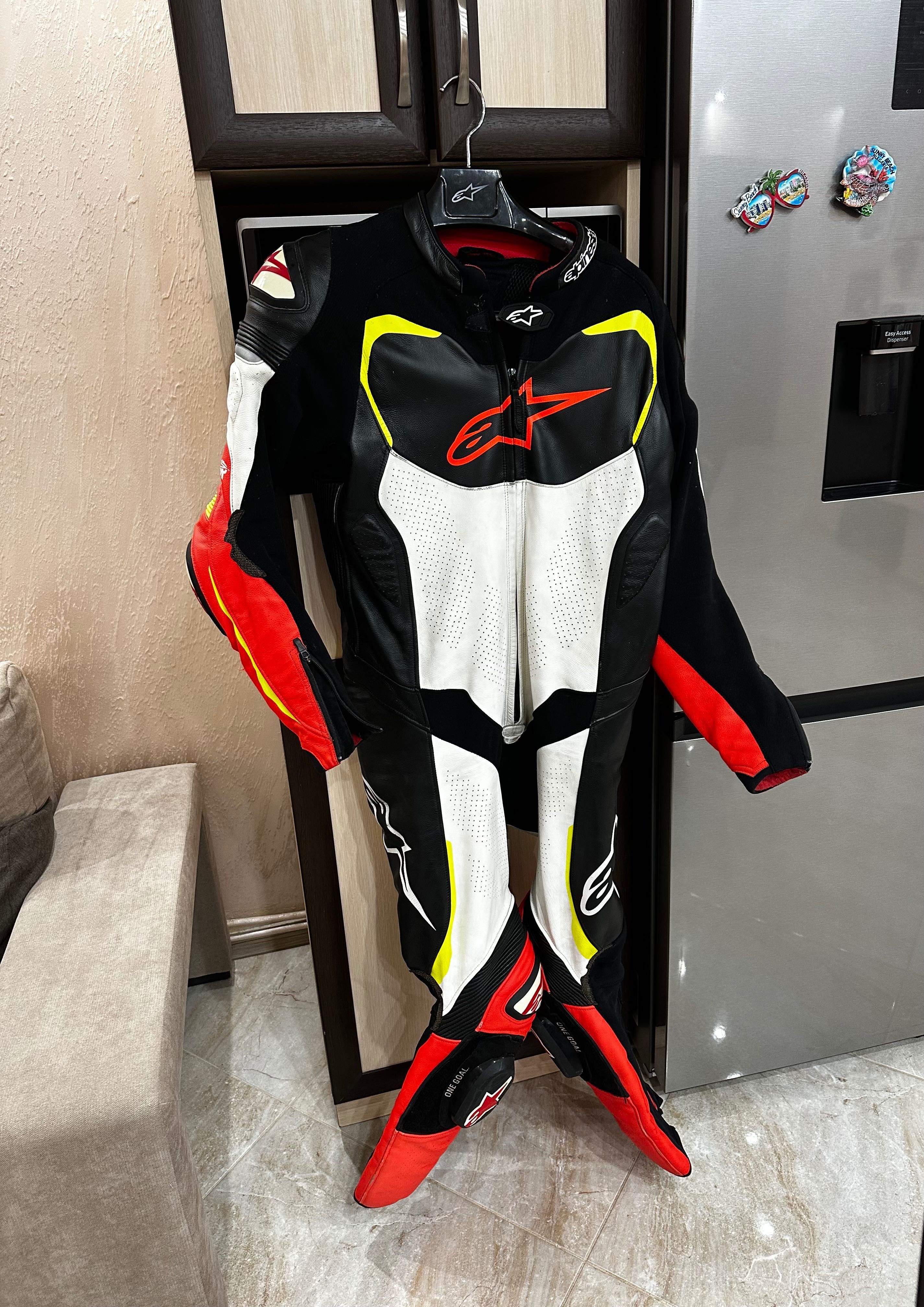 Alpinestars GP pro TECH AIR-червено жълт размер 54