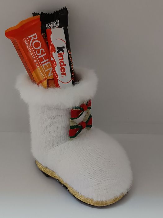 Коледни ботушчета за лакомства или декорация