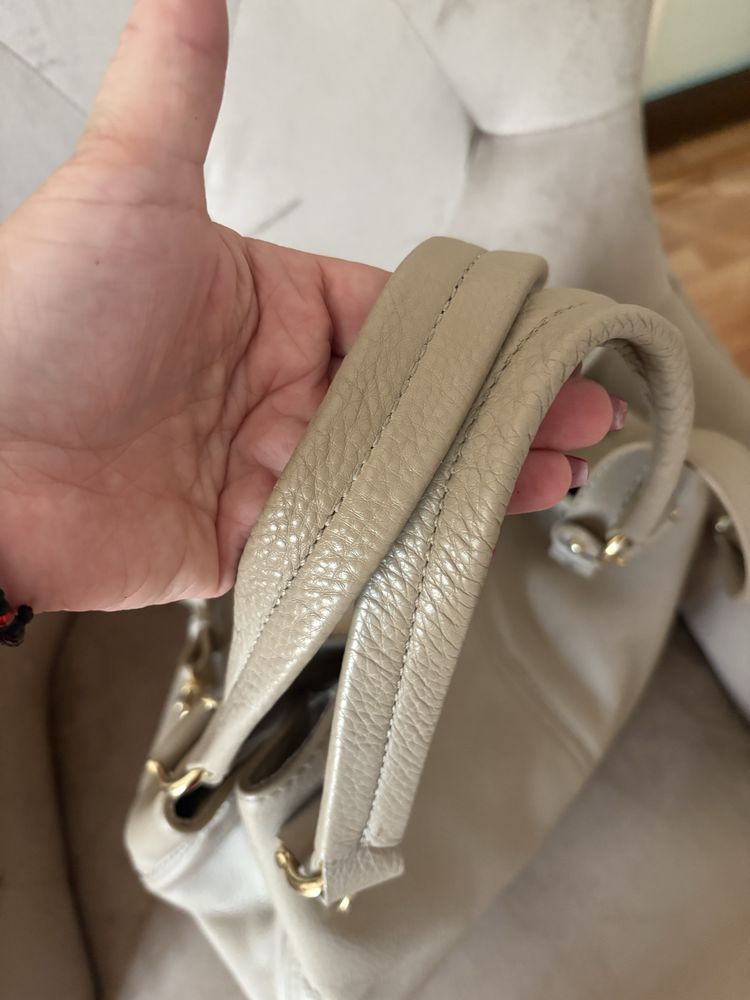 Geanta din piele naturala Musette