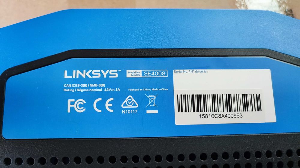 Linksys Switch SE4008 WRT 8-Port Gigabit