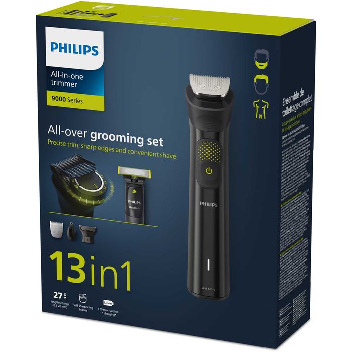 Set OneBlade & Aparat de tuns barba si parul 13 in 1 PHILIPS MG9530/15