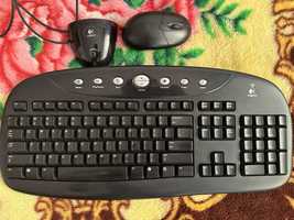 Tastatura si mouse wireless Logitech Retro