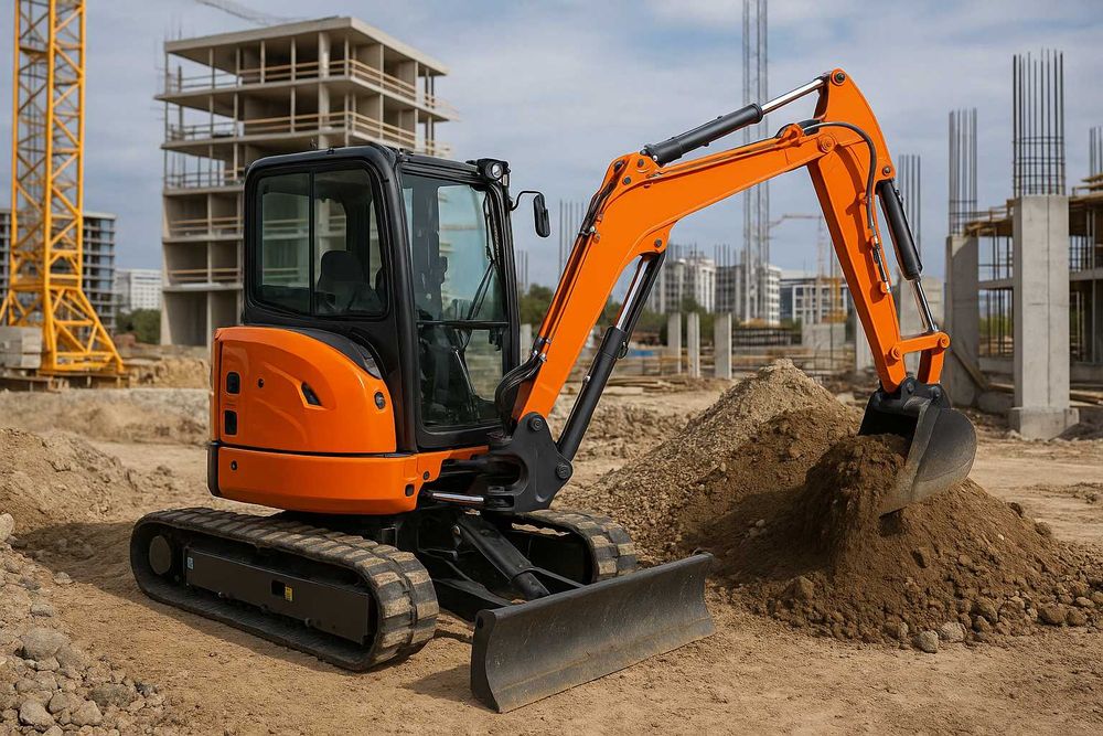 Sapături miniexcavator – șanț , gard / fundații / piscine
