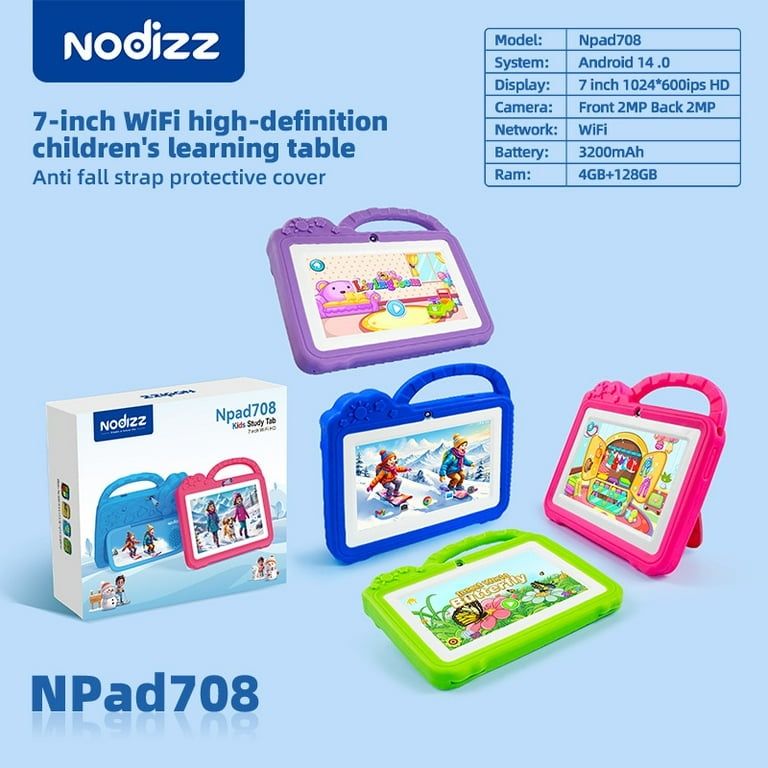 Bolalar plansheti Nodizz Npad 708, Детский умные планшет