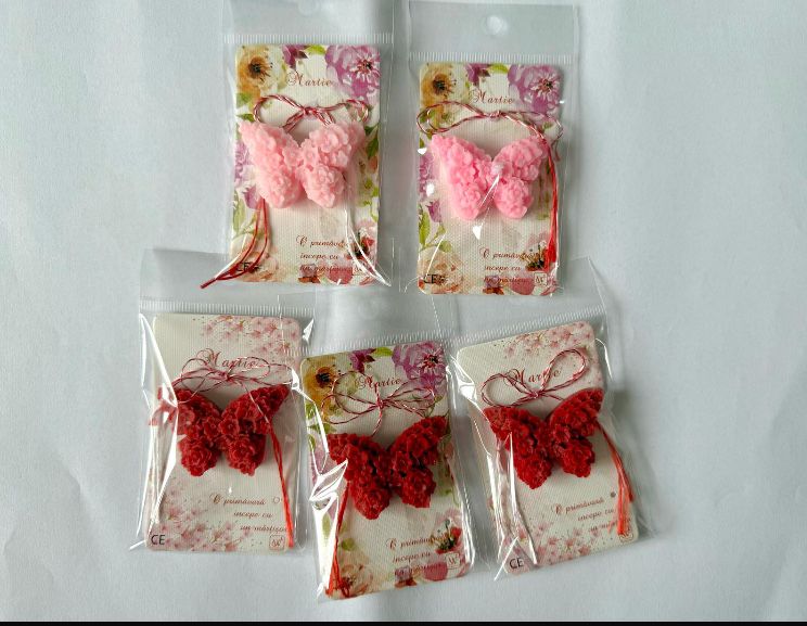 Martisoare din ceara de soia