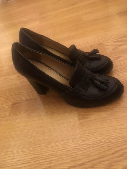 Туфли лоферы из натуральной кожи , удобные, 39-40