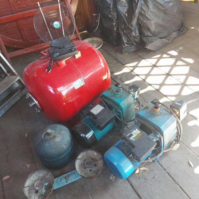 Hidrofor  de mare adancime, 1100W, cu pompa de rezerva + butelie cadou