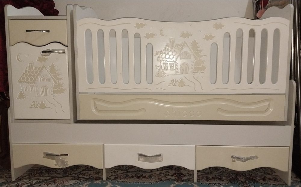 Детский кроват тулик комплект матраслари бн холати яхши куп ишлатилмаг