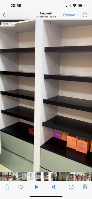 Продам недорого готовые полки для магазинов