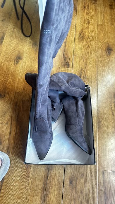 Продам , сапоги замшевые