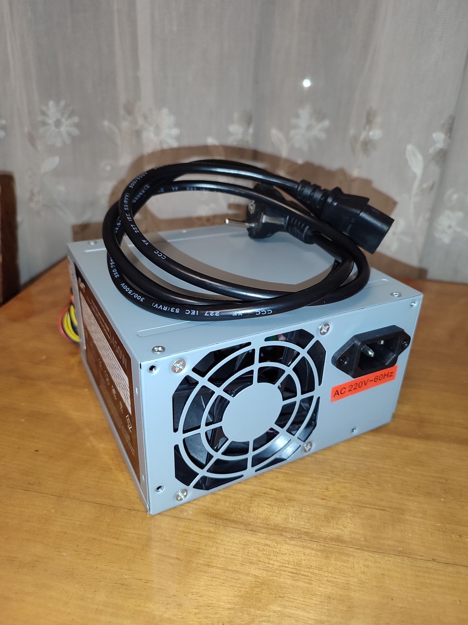 Блок питания Avt 450w с кабелем питания