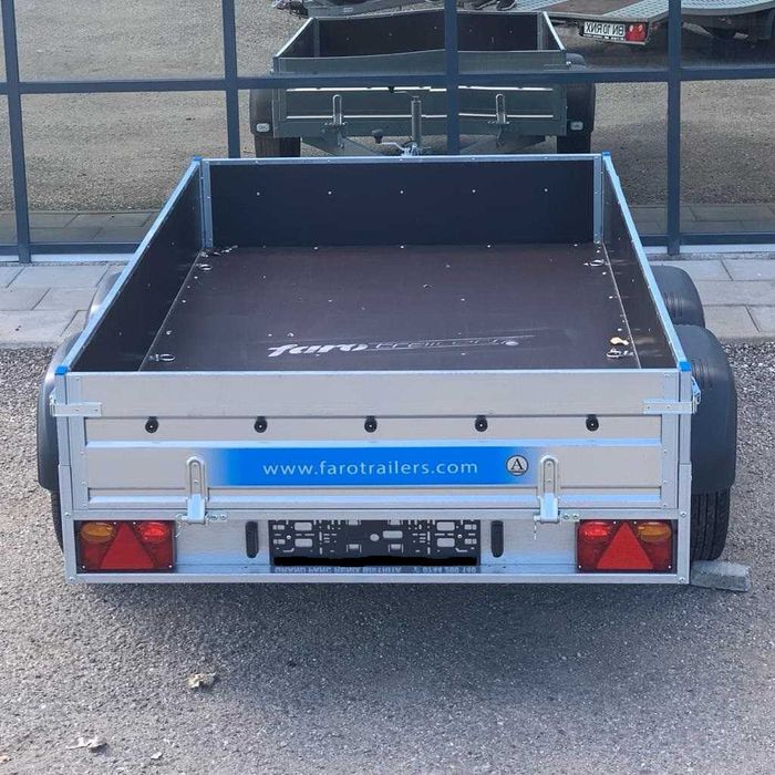 Remorca Noua 750 kg 2 Axe Faro Solidus 263x150cm carte RAR Numere Prov