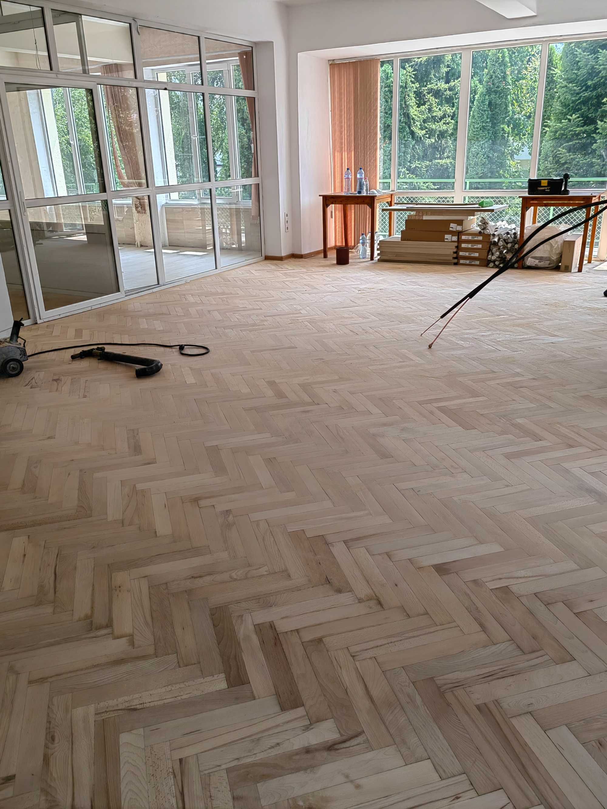 Циклене на паркет и дюшеме
