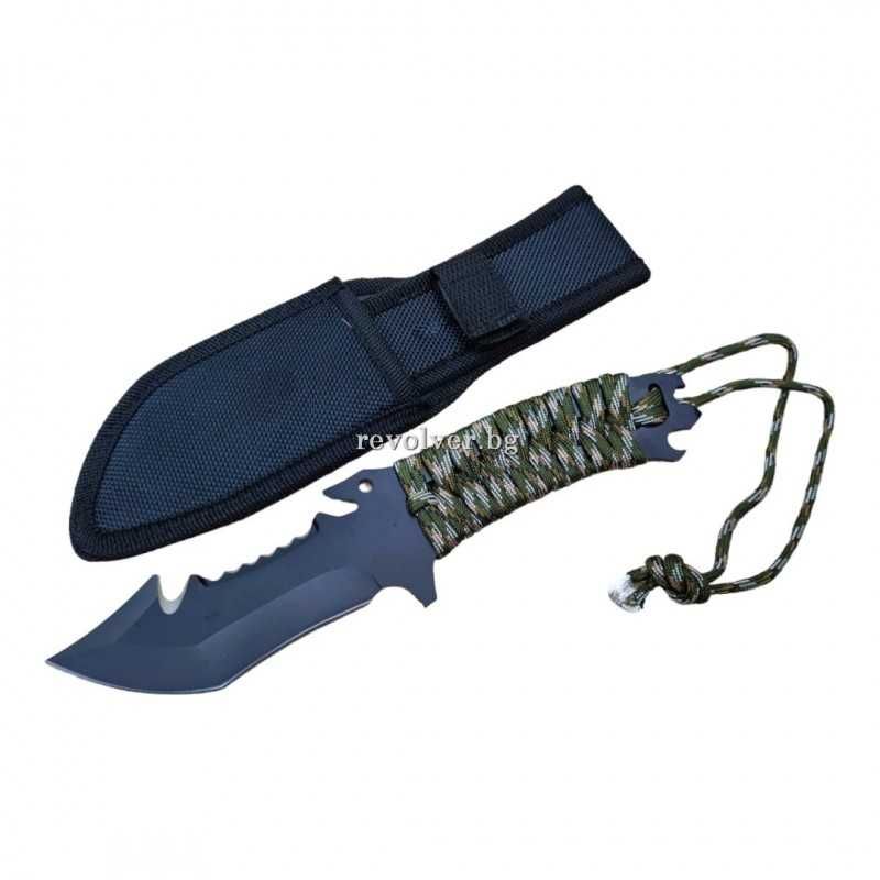 Тактически нож, ловен нож, джобен нож, с дръжка от паракорд