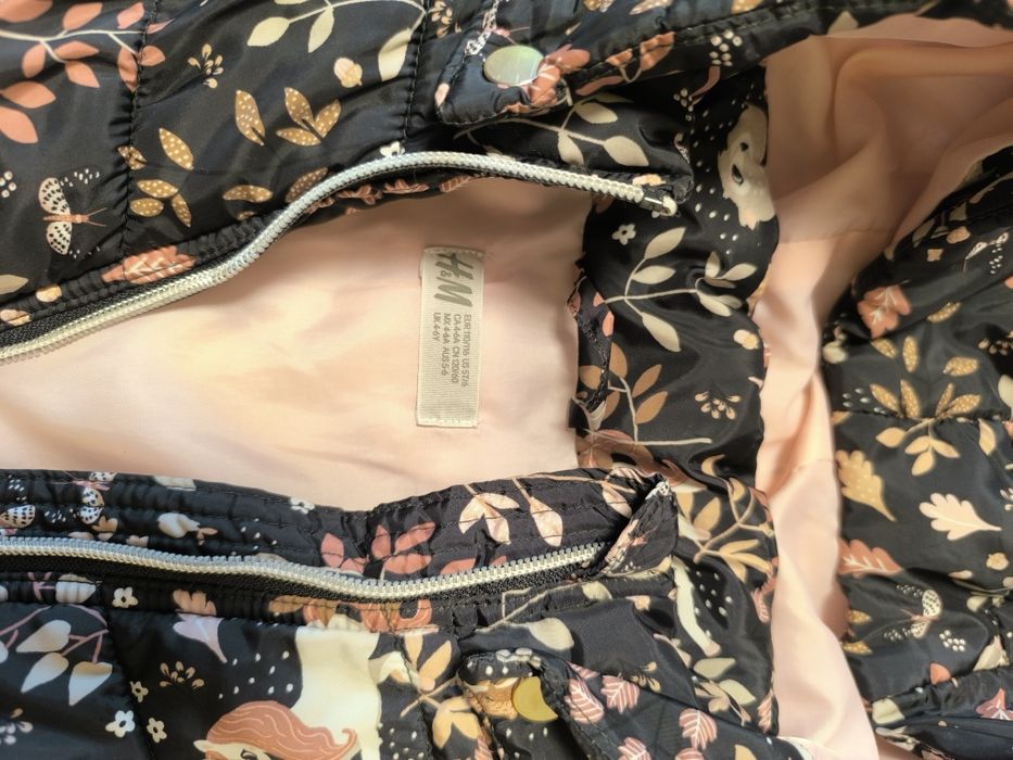 Детски якета за зимата и грейка за момиче, размери 116, 122-128.