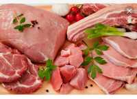 Продам мясо свинины домашней частями 1600т.