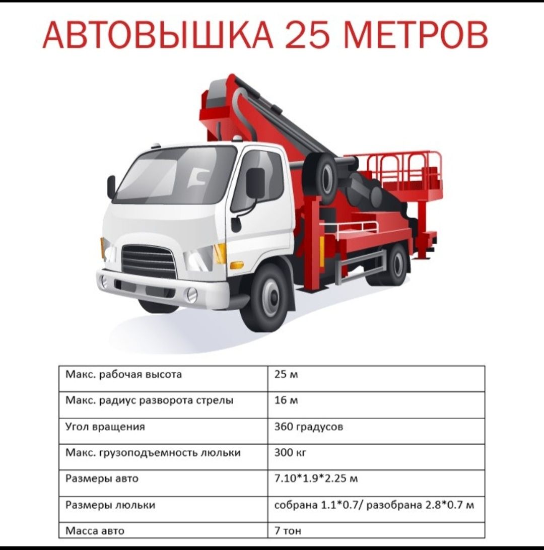 Услуги Автовышки 25м