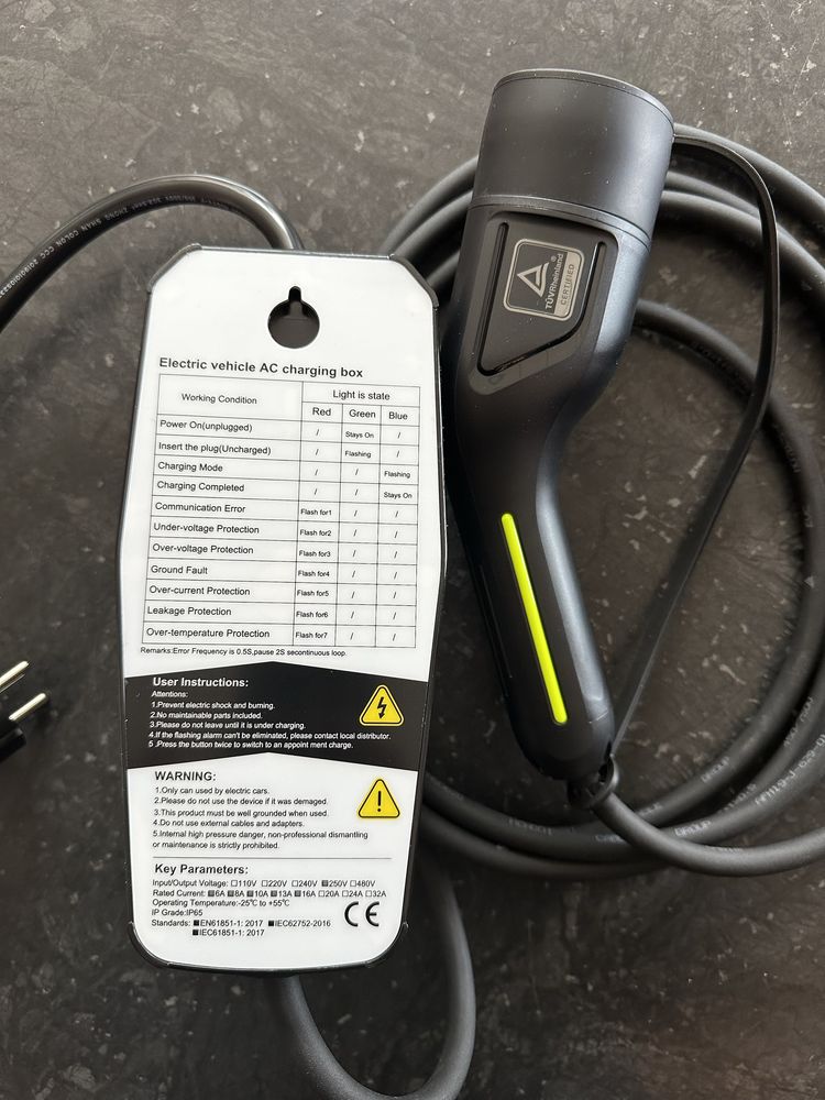 Зарядно за електромобил или Plug-in хибрид Type 2 16A