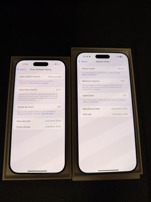 Iphone 16 pro max + iphone 16 pro 256gb ambele