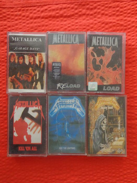 Продавам 6 броя аудиокасетки Metallica