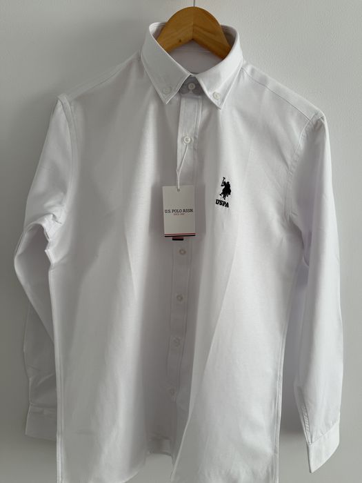 Pachet 1+1 Camasa Polo U.S Assn. Marime M alb, negru, bleumarin, albas