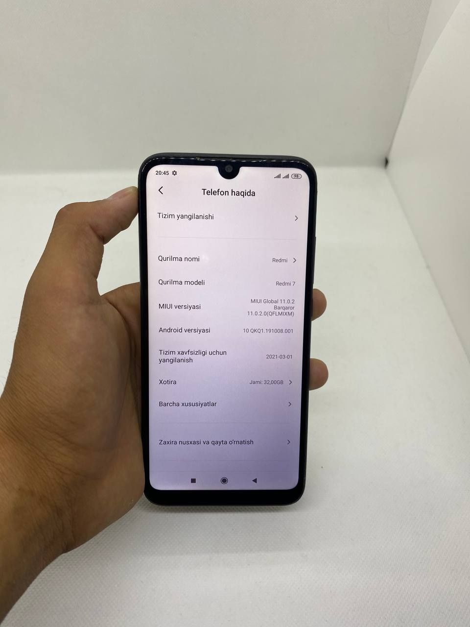 Redmi 7 sotiladi