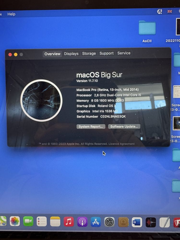 MacBook PRO Retina Mid 2015