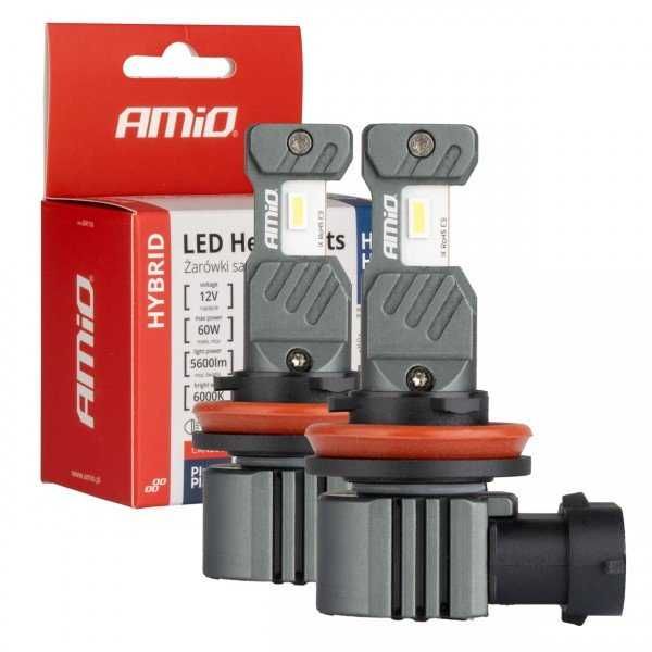 LED крушки H8, H9, H11, H16 AMIO HYBRID Лед крушка Canbus 60W, 6000K