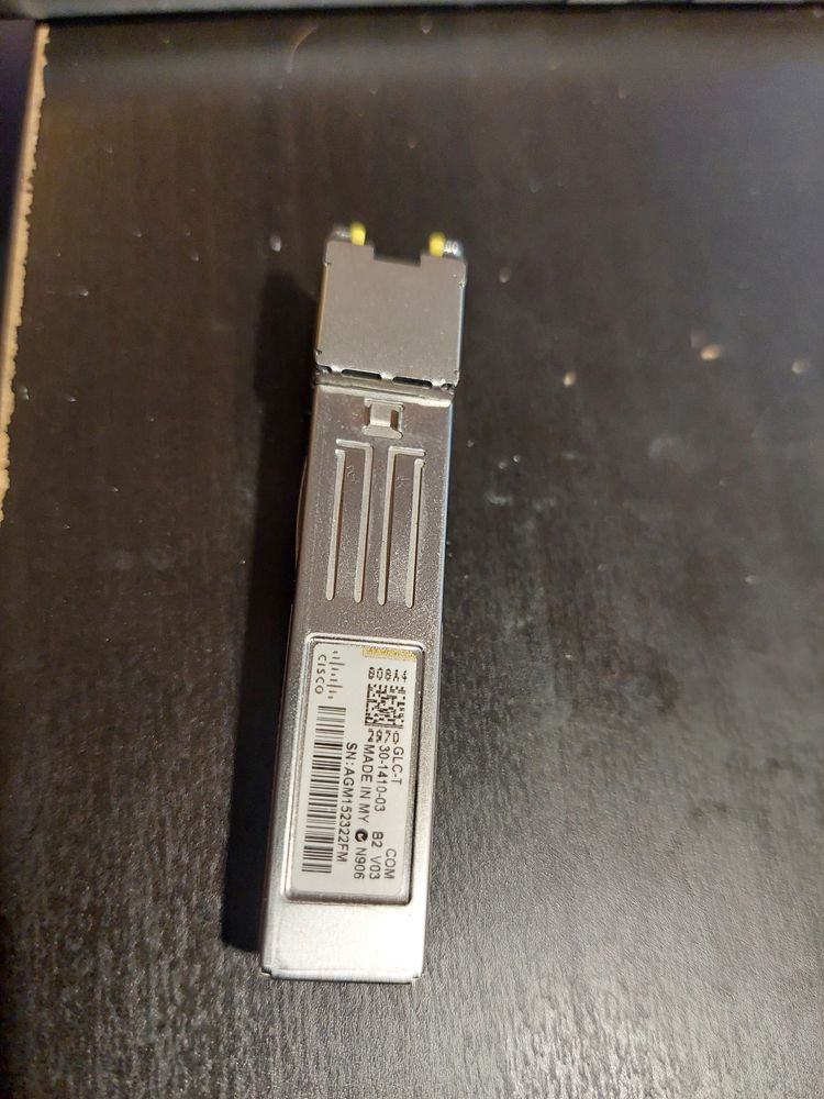 Cisco GLC-T modul transceiver 1000BASE-T SFP RJ45 100m (switch/server)