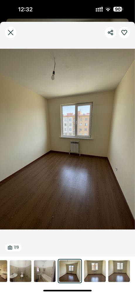 Choshtepa (Sergeli) 3 xona novostroyka 69.900$