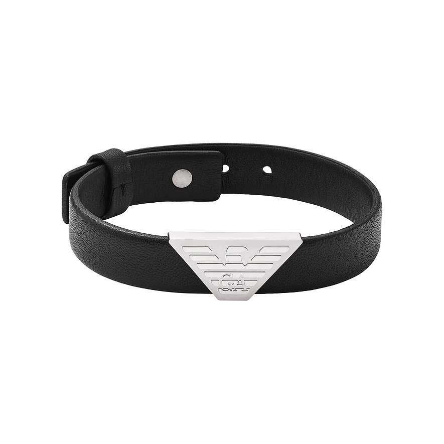 Мъжка кожена гривна Emporio Armani