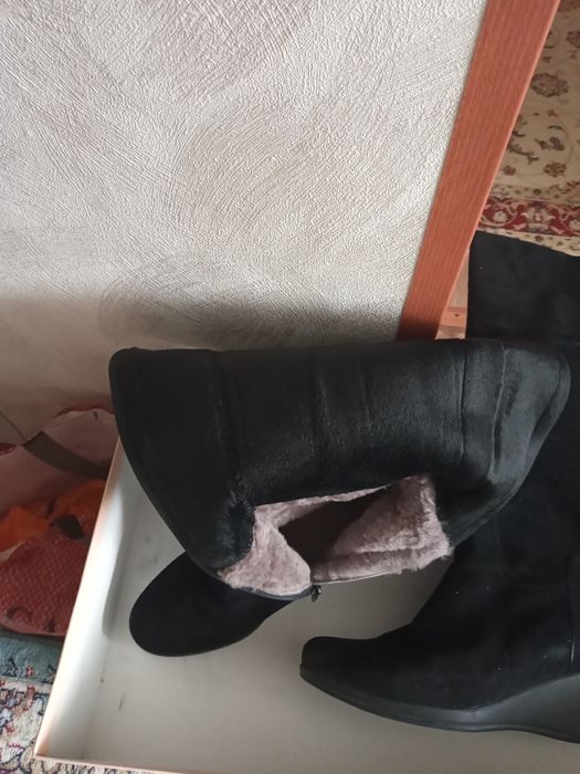 Дубленка и сапоги