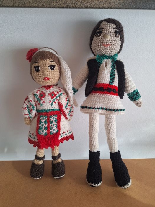 Cuplu Papusi Traditionale tricotate