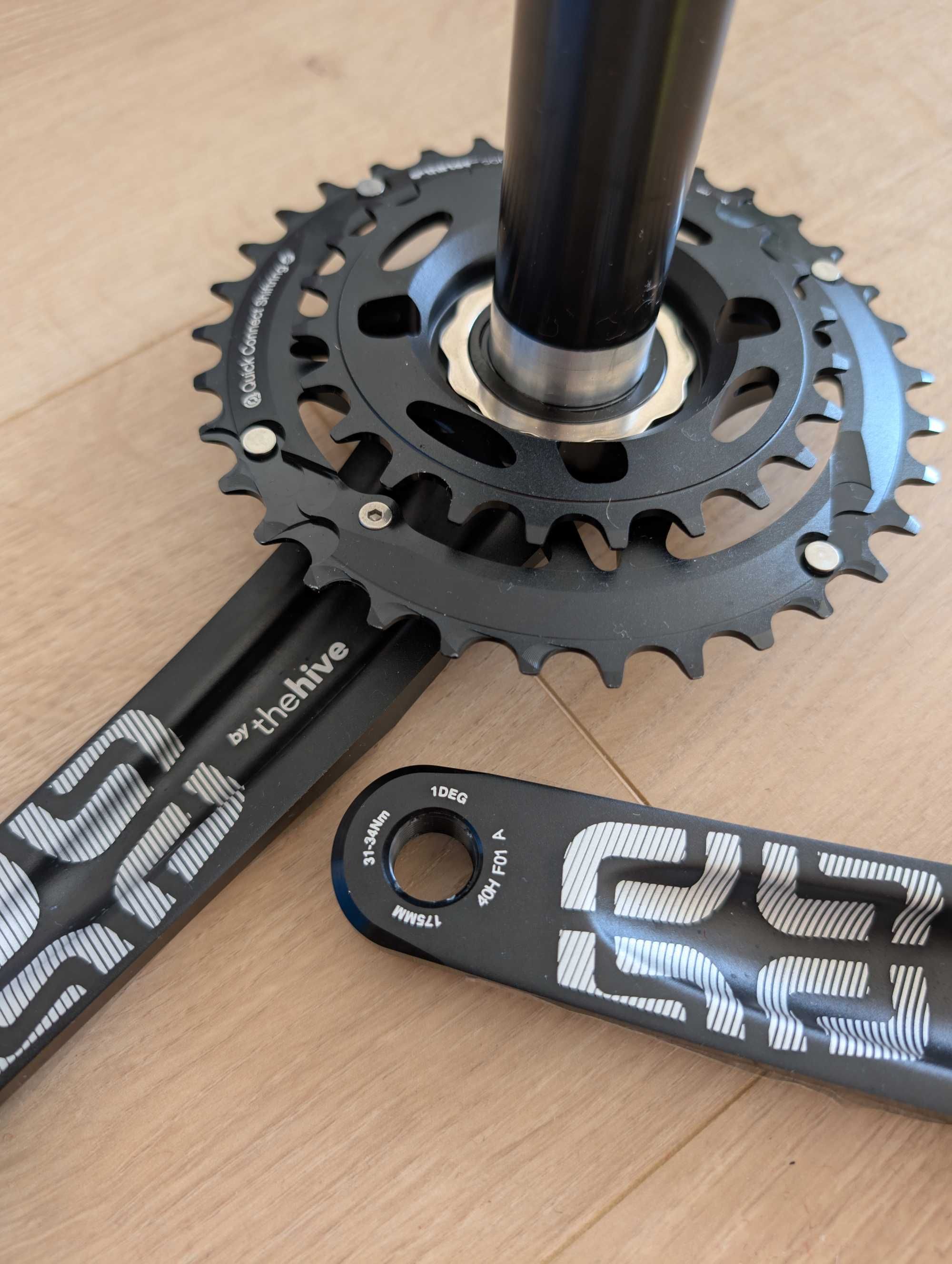 Angrenaj pedalier bicicleta E*Thirteen TRS+ si Shimano SLX FC-M7100-2