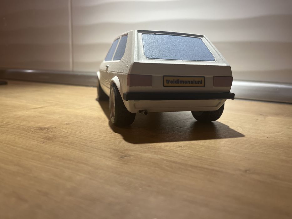 Volkswagen Golf 1 GTI – Machetă printată 3D (24 cm)