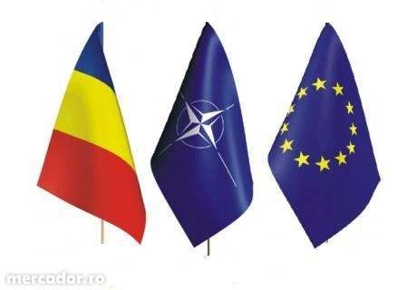 Stegulete din hartie - Romania, UE, NATO