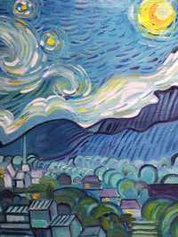Картина маслом -10.000Звёздная ночь"Винсент Ван Гог