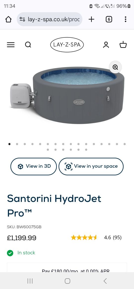 Piscina jacuzzi gonflabil Lay Z Spa 7 persoane