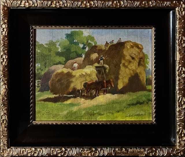 Tablou VECHI, ulei/pz/carton, sem Palnagy Zsigmond (1896-1959) 65x55cm