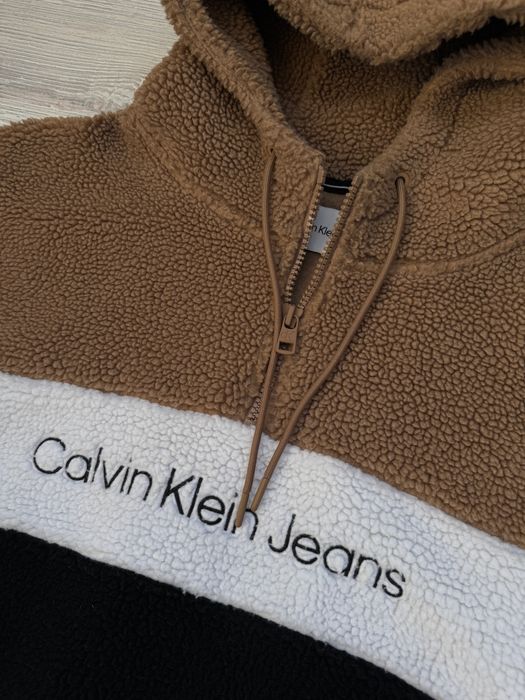 Мъжко! Чисто ново оригинално горнище Calvin Klein fleece Sherpa