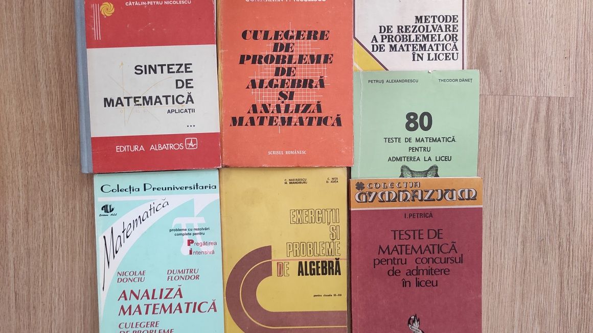 Culegeri de matematica pt liceu si facultate