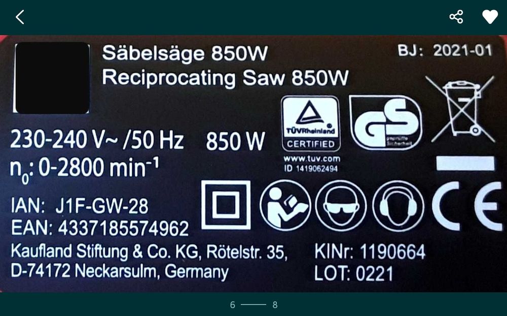 Fierastrau electric tip sabie  si manual boosch.